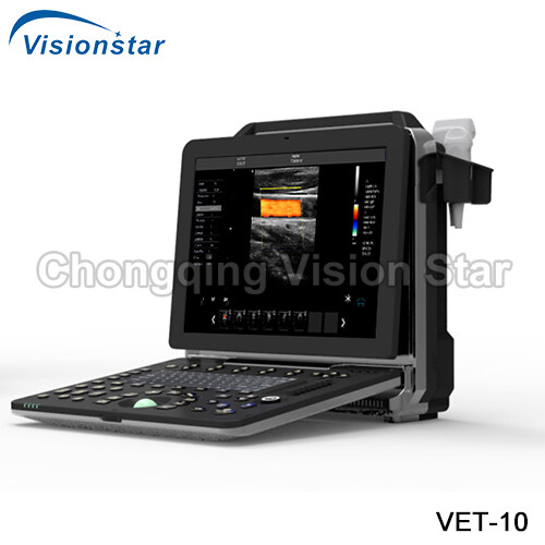 VET-10 4D Color Doppler Portable Laptop Veterinary Ultrasound Machine