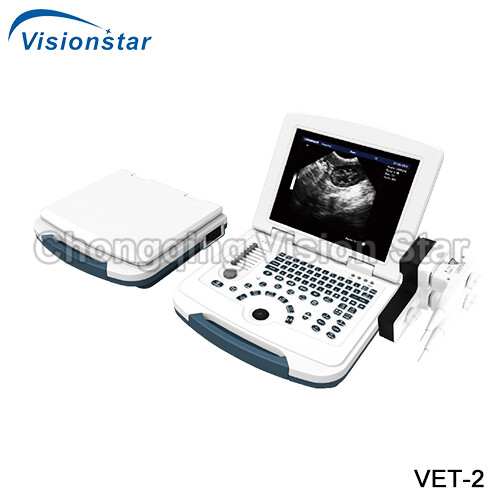 VET-2 Black & White Portable Laptop Veterinary Ultrasound Scanner