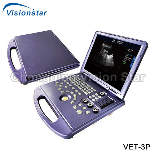 VET-3P M32 Version Black & White Portable Laptop Veterinary Ultrasound Machine