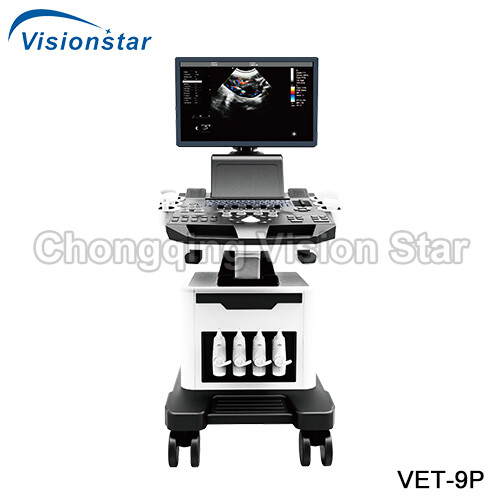 VET-9P 4D Color Doppler Trolley Veterinary Ultarsound Scanner