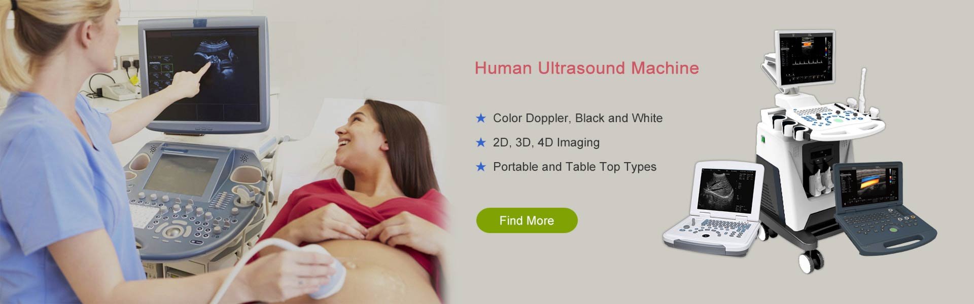 human ultrasound machines